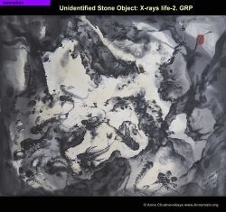 'Unidentified Stone Object: X-rays life-2. GRP' 100x80 cm (Acryl, X-rays visible colour, ActiveBase)